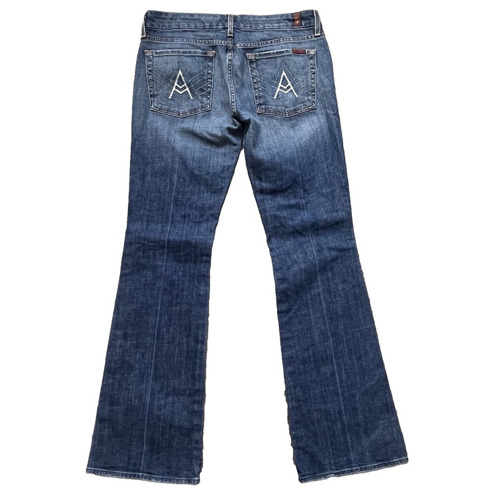 7 For All Mankind Jean's 'A' Pocket Women's Flared Size 31 Blue